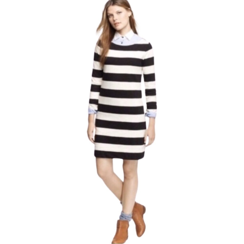 J. CREW Wide Stripe Dress